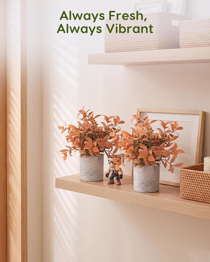 Velener Small Fake Eucalyptus Plant Artificial Potted Plants Indoor - Image 9