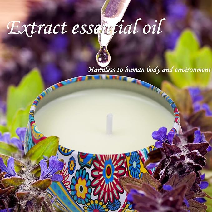 2 Pack Scented Candles, 2.5 oz Aromatherapy Candles - Image 3