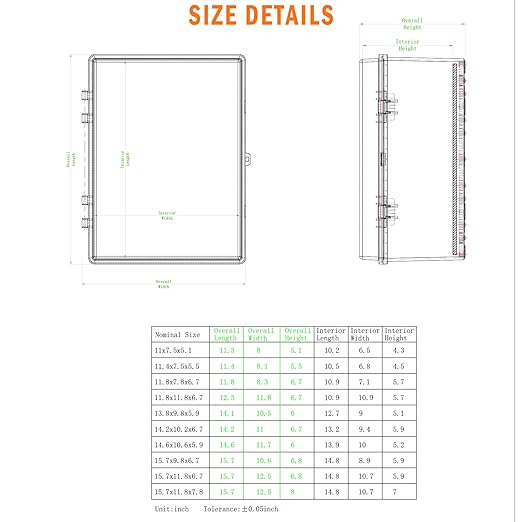 Electrical Junction Box, IP67 Waterproof Outdoor Box ABS Plastic Enclosure - Image 5
