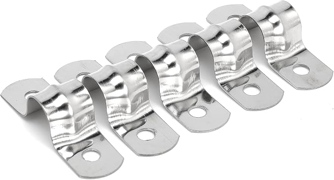 25PCS M10 304 Stainless Steel Rigid Pipe Strap Two Hole Cable Strap u Bracket - Image 6