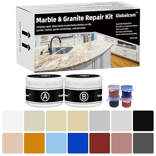 Marble and Granite Repair kit for Porcelain Stone and Quartz Countertops | Tile by Globalcom