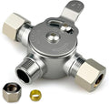 1PCS Water Mixing Valve, Hot and Cold Water Mixer, 3/8" Inch Inlets/Outlet | by Unknown