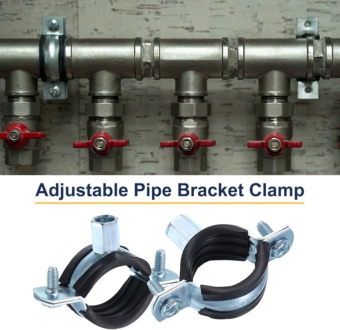 uxcell 6 Pcs Split Ring Pipe Hanger, 32mm/1.3inch Adjustable Pipe Bracket Clamp - Image 4