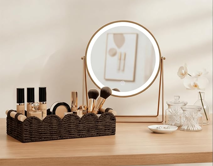 CubesLand Toilet Paper Storage Basket Organizer, Small Wicker Decor Basket | - Image 7