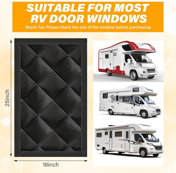 Beeveer Rv Magnetic Window Insulation Kit 16 x 25 Inches Pre Cut | Magnetic Rv - Image 6