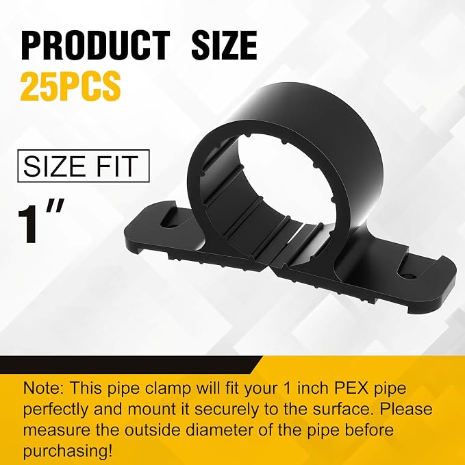 Briwooody 25 Pack 1 Inch Pipe Supports Suspension - Image 2