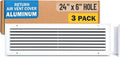 Fits 24x6 Hole | Aluminum Return Air Grille by Handua | Vent Cover Grill by Handua