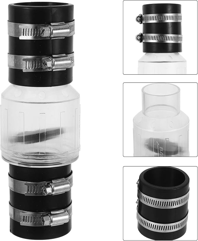 Homoyoyo Spring-loaded Check Valve 1.5 Inch Sump Pump Backflow Prevention Valve - Image 9