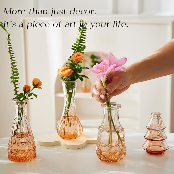 Glass Bud Vase Set of 20 - Image 2