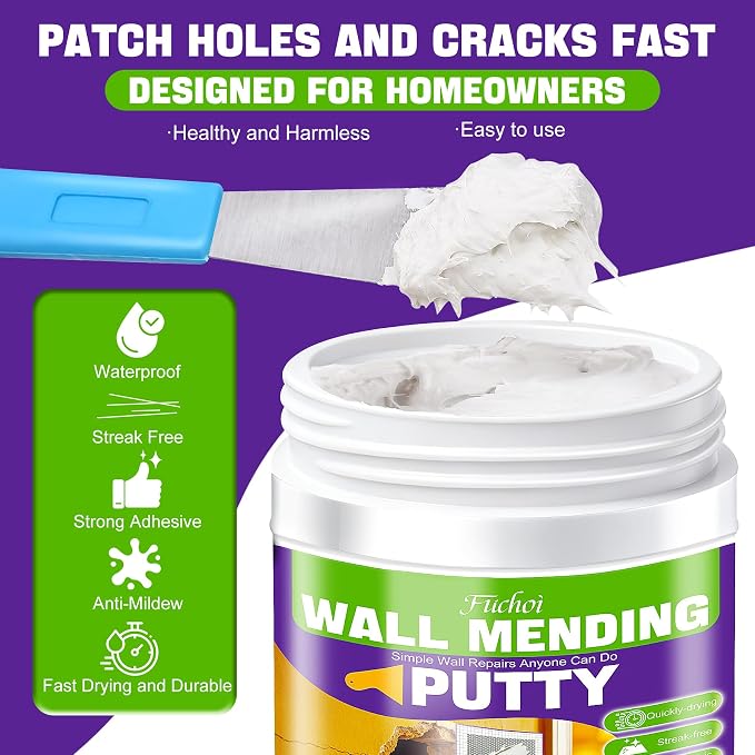 Drywall Repair Kit, 10.5oz Wall Spackle Paste, Drywall Hole Patch Repair Kit | - Image 2
