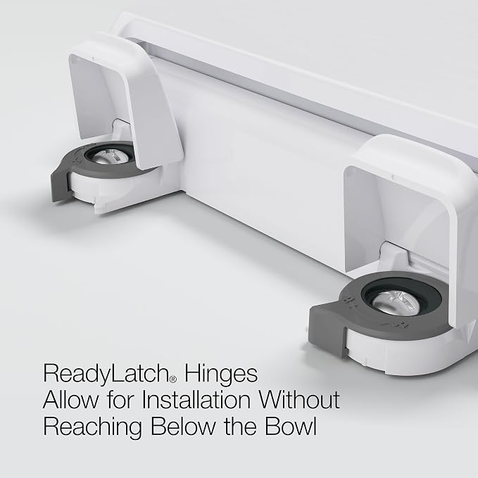 KOHLER 4639-RL-95 Cachet ReadyLatch Round Toilet Seat Soft Close, Ice Grey - Image 5