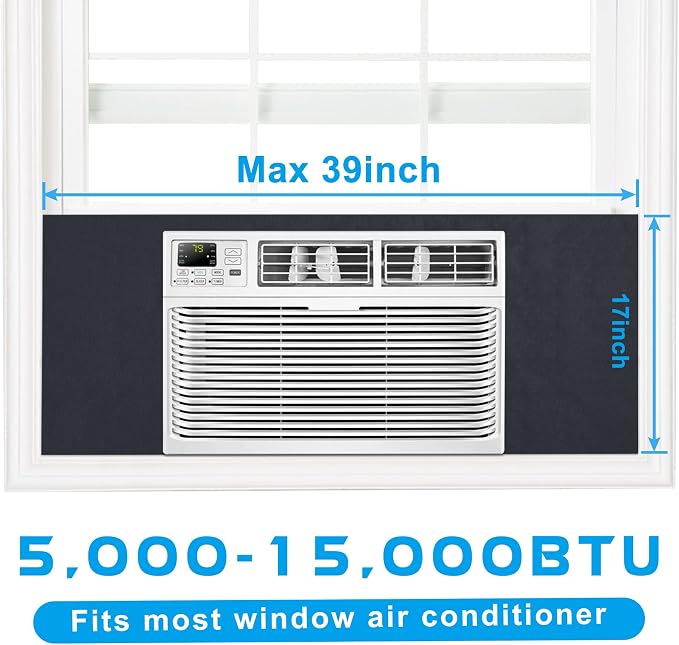 Air Jade Window Air Conditioner Side Panels, Full Surround Insulated Foam Cover - Image 2