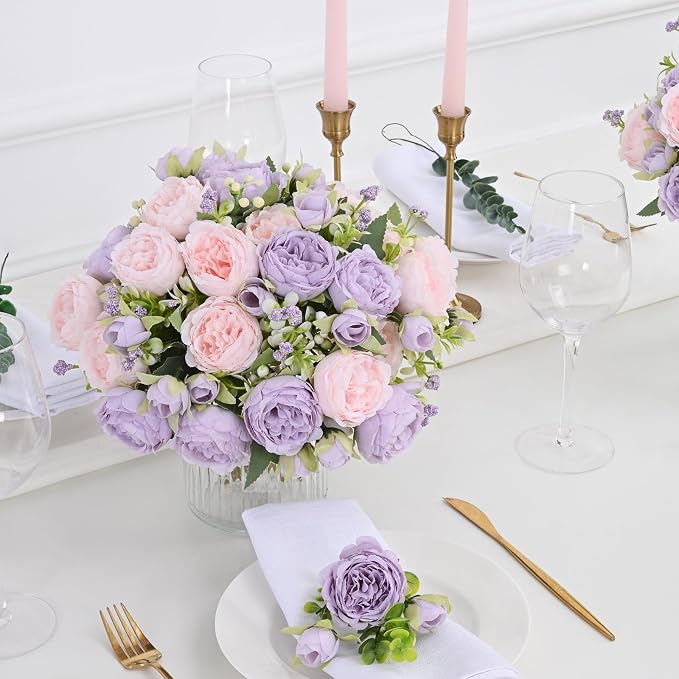 12 Packs Peonies Artificial Flowers - Image 8