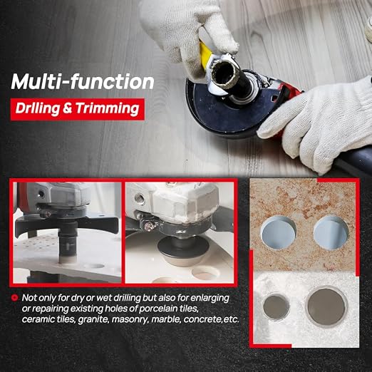 DT-DIATOOL Diamond Tile Hole Saw 8pcs/Set 19/25/35/51/76mm - Image 6