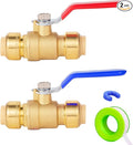 1/2 Inch Push-Fit Full Port Ball Valve by FullMayPro