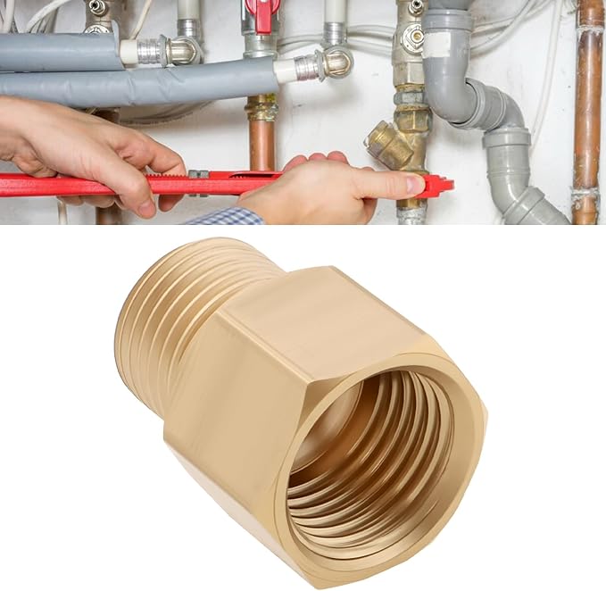 2pcs M10x1 Female to 1/8" BSP Male Brass Reducer Adapter - Image 2