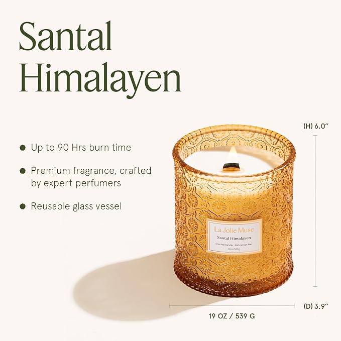 LA JOLIE MUSE Santal Himalayen Scented Candles - Image 5