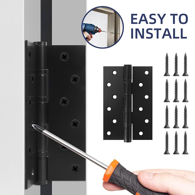 6 Pack Ball Bearing Door Hinges - Image 6