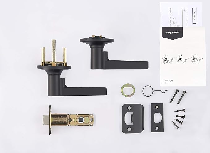 Amazon Basics Manchester Passage Lever Door Handle - Image 3