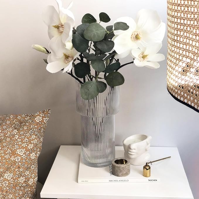 Large Glass Vase, 12 Inches Tall Vase - Image 4