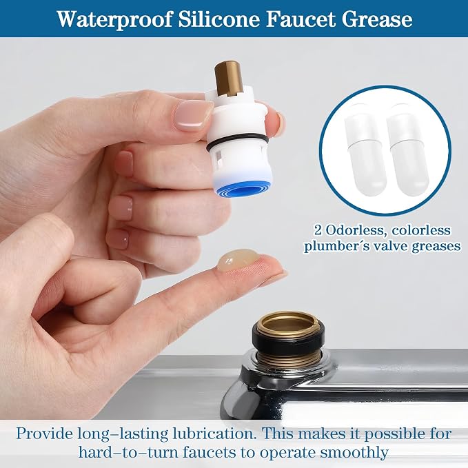 Enhon 2 Pack Faucet Cartridges, Compatible - Image 3