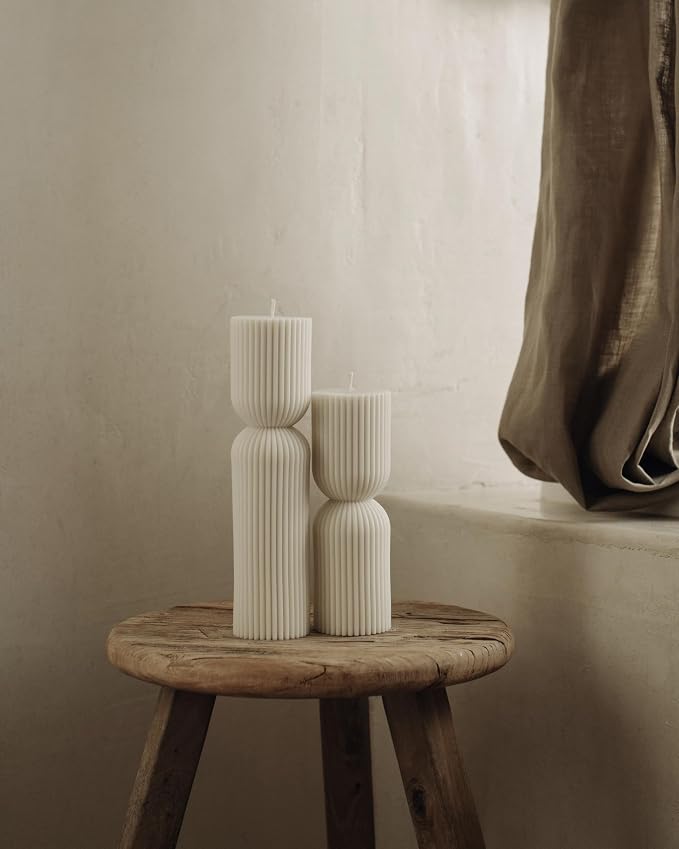 LAWA Hourglass Pillar Candle - Image 4