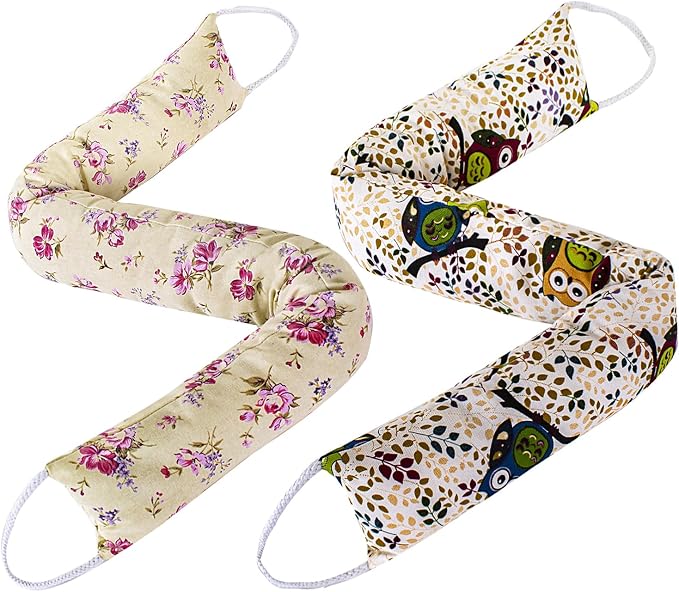 2 Pack 60 Inch 4 Inch Wide Under Door Blocker Door Draft Stopper by CERAYOU