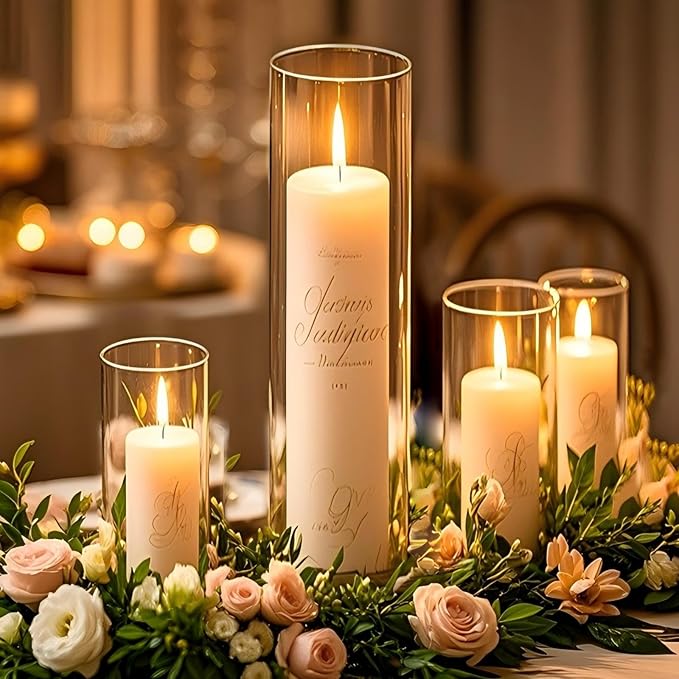 12pcs 12 Inch Clear Glass Cylinder Vases - Image 7