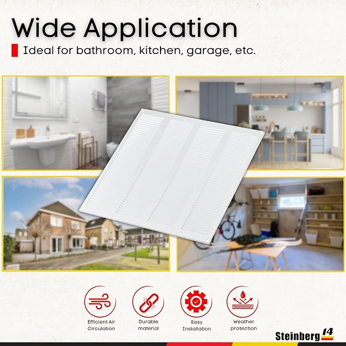 Steinberg14 White Vent Cover 14x14 - Image 4