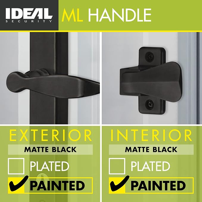Ideal Security Door Lever with Deadbolt Lock - Image 2