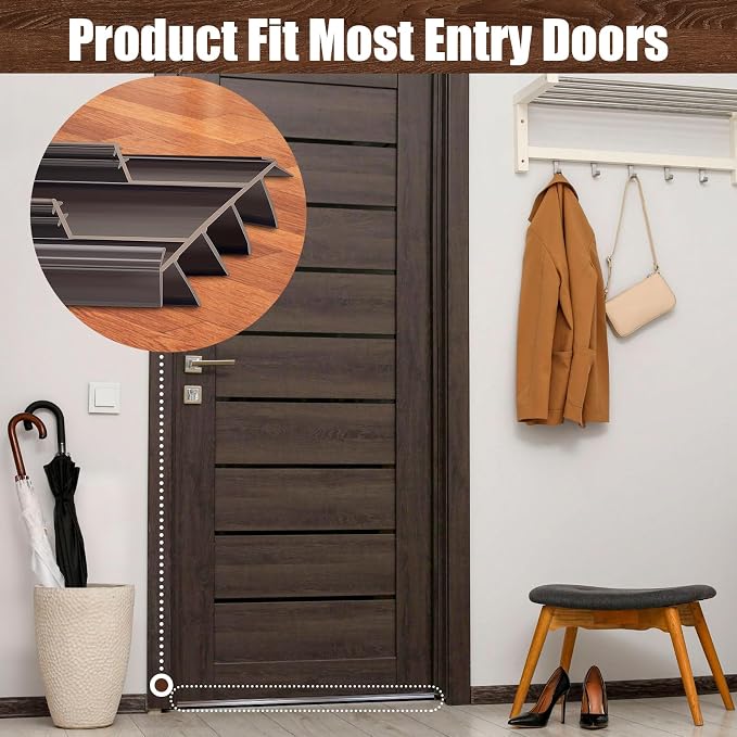 3PCS 36Inch Door Bottom Kerf Weather Stripping | - Image 6