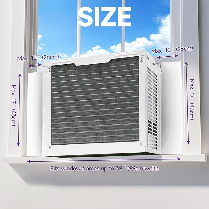 Window Air Conditioner Insulated Foam Panels, Air Conditioner Window Seal Kit - Image 8