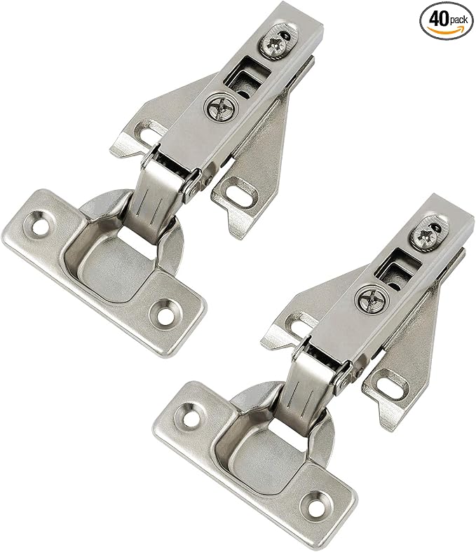 Probrico 20 Pairs（40 Pack） Kitchen Cabinet Hinges by Probrico