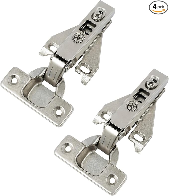 Probrico 2 Pairs（4 Pack） Kitchen Cabinet Hinges by Probrico
