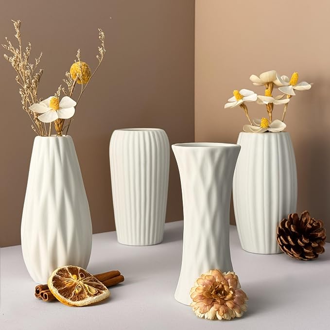 White Vase Set of 12, Small White Bulk Bud Vases - Image 8