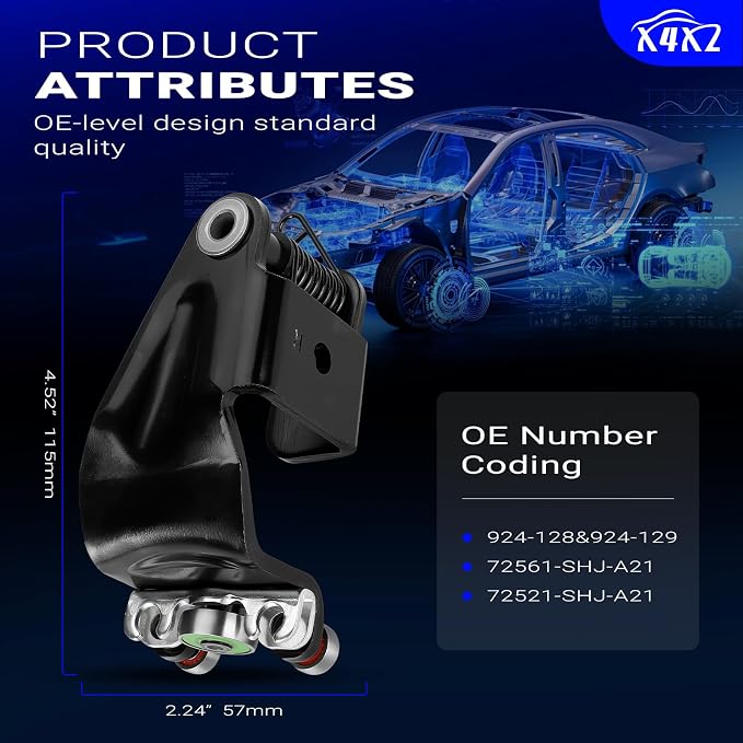 X4XZ Upgrade Metal Bearing Left & Right Power Sliding Door Roller Assembly | - Image 8
