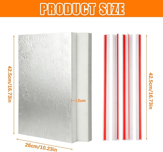 Window Air Conditioner Insulated Foam Panels, Hot air Stop | Side Insulated - Image 2