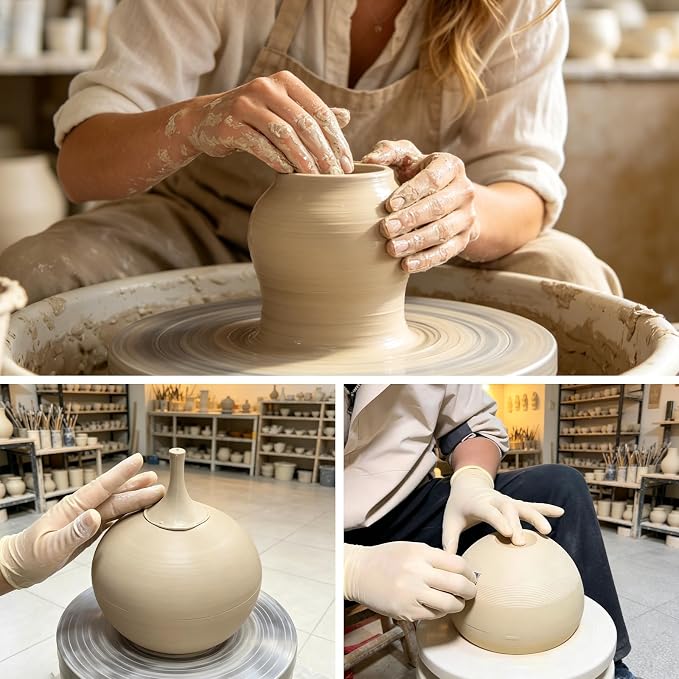 Ceramic Vases Set of 3, Modern Boho Vases - Image 7