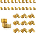 30Pack Seelink PEX Fittings, Pex 3/4" x 1/2" Male Threaded NPT Elbow | Brass by Seelink