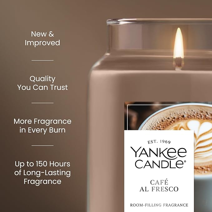 Yankee Candle Café Al Fresco Scented Candle, 22oz Large Jar - Image 3