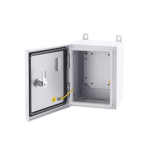 IP65 Weatherproof Metal Box Wall-Mounted Electronic Equipment Enclosure Box by ordentlich