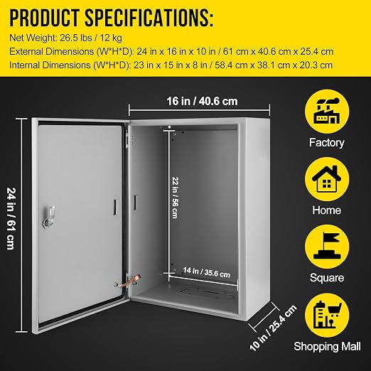 Electrical Box, IP66 Waterproof & Dustproof, Outdoor/Indoor Electrical Junction - Image 6