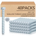Tandefio 40 Pack 5/8 x 6 Concrete Anchors and Screw Kits Galvanized | Large by Tandefio