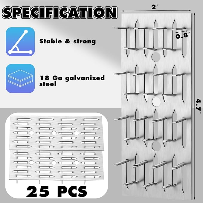 50 Pcs Blulu Impaling Clips Acoustic Panels, Drywall Repair Impaler Push-on - Image 2