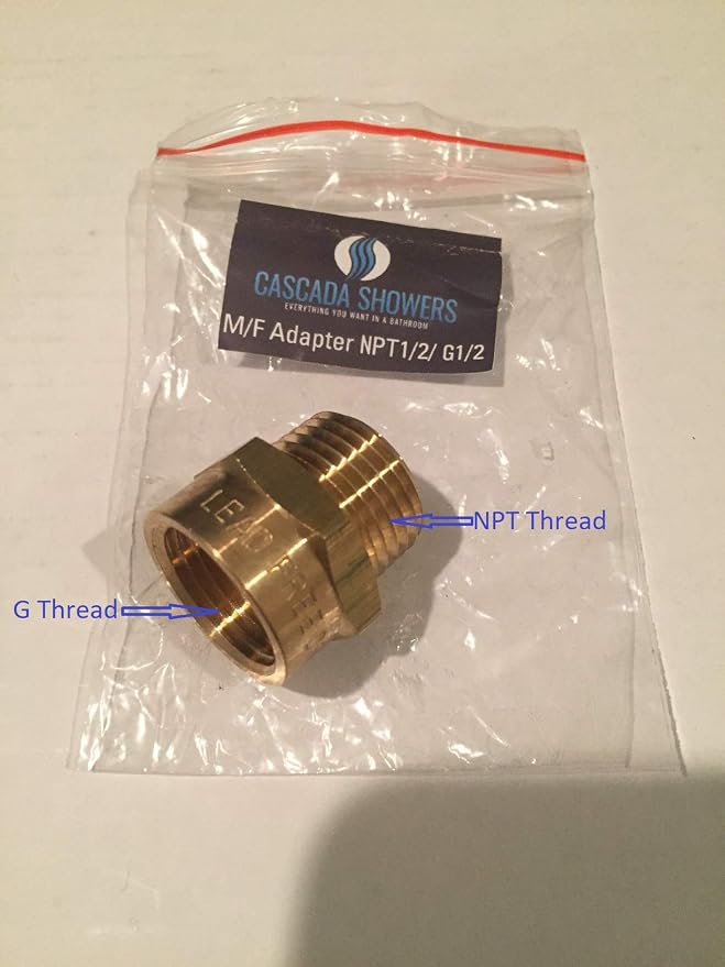 G Thread Female to NPT Thread Male Pipe Fitting Adapter | Lead-Free - Image 7