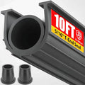 Jin&Bao Garage Door Bottom Rubber Seal 5/16" T-End 10FT & 2 End Plugs Gray | by Jin%26Bao