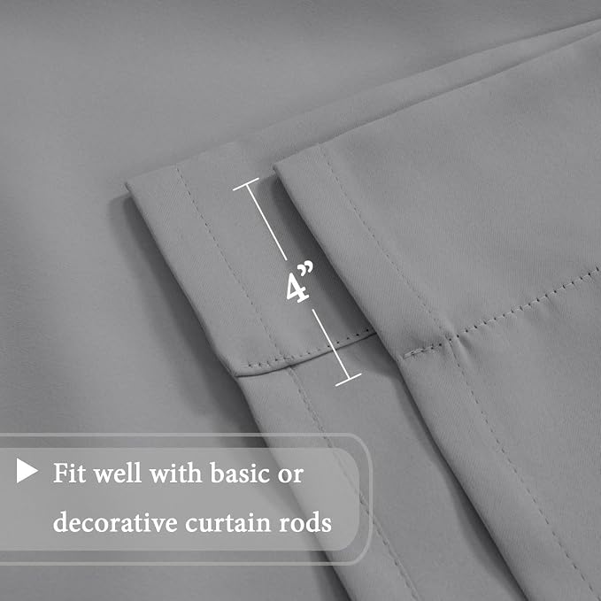 H.VERSAILTEX Blackout Tie Up Curtain Thermal Insulated Curtains Bathroom - Image 7