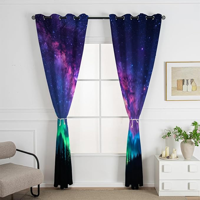 Fluorescent Forest Curtains 63 Inches Long - Image 3