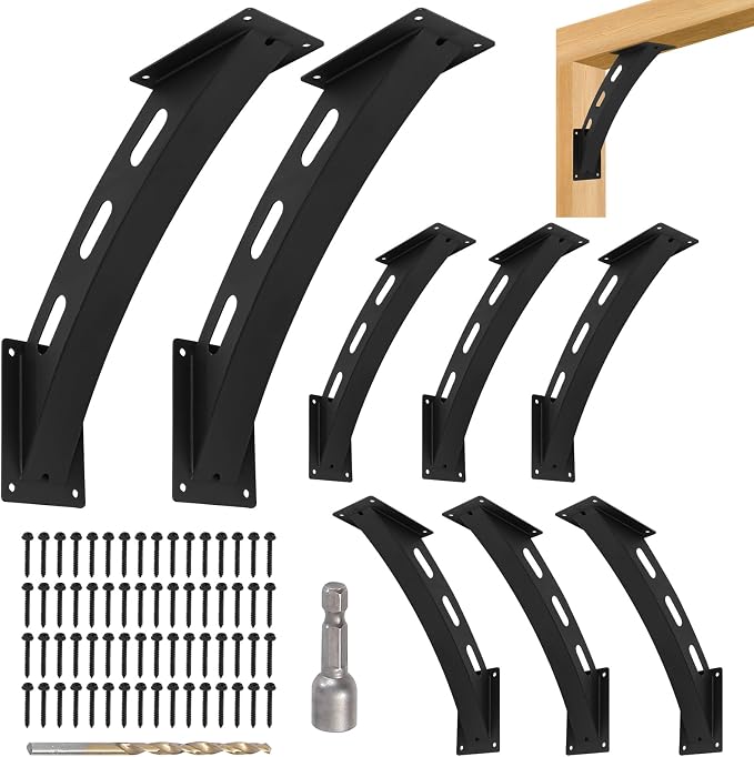 8-Pack 45 Degree Curved Pergola Beam Corner Support Brackets | Bent arc frame by OutdoorHardwareManufacturer