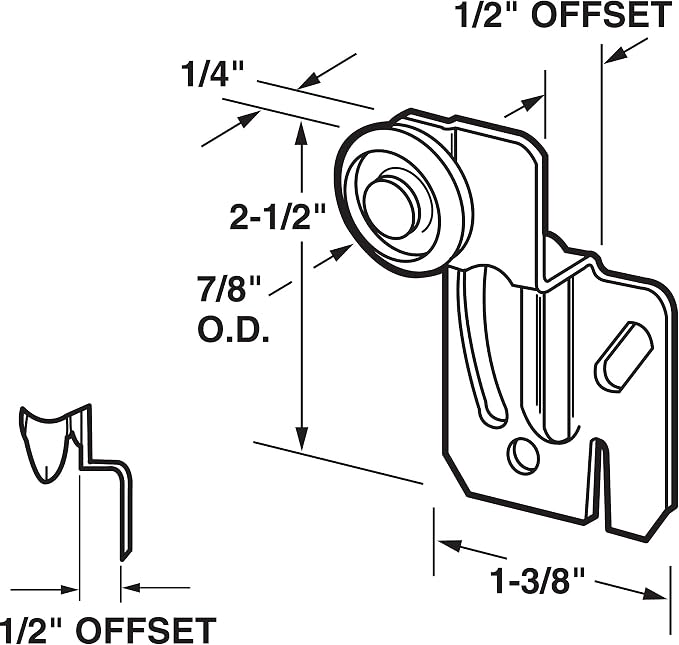 Prime-Line MP6501 Closet Door Roller - Image 2